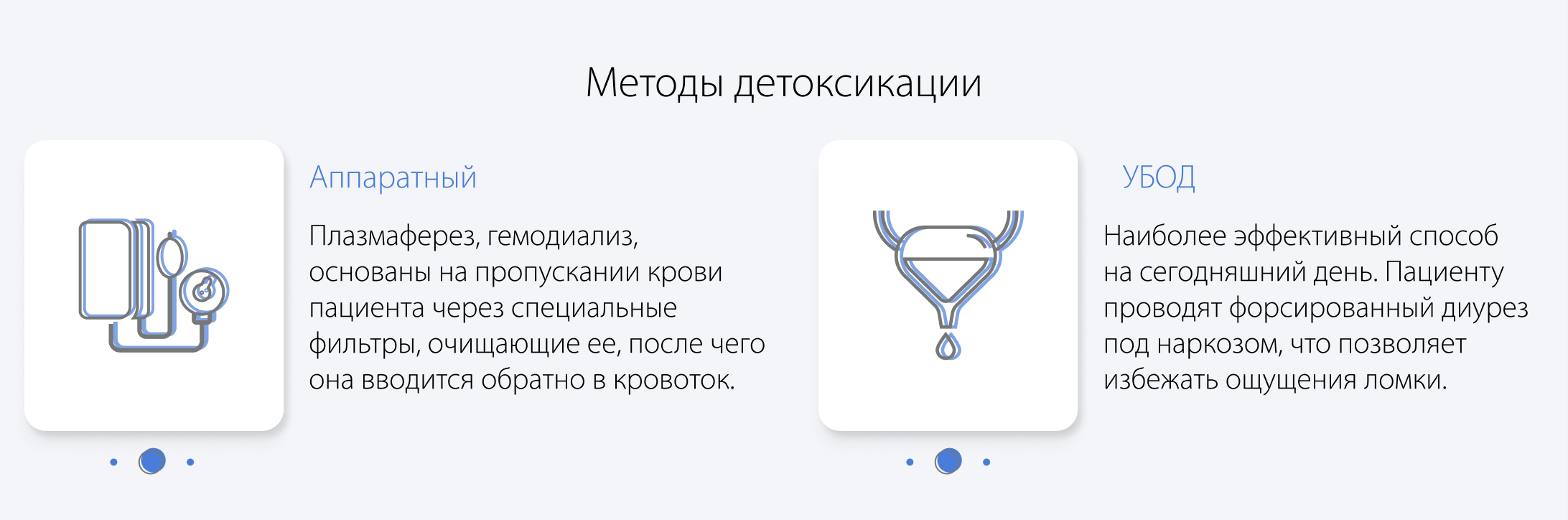 Методы детоксикации: аппаратный и УБОД