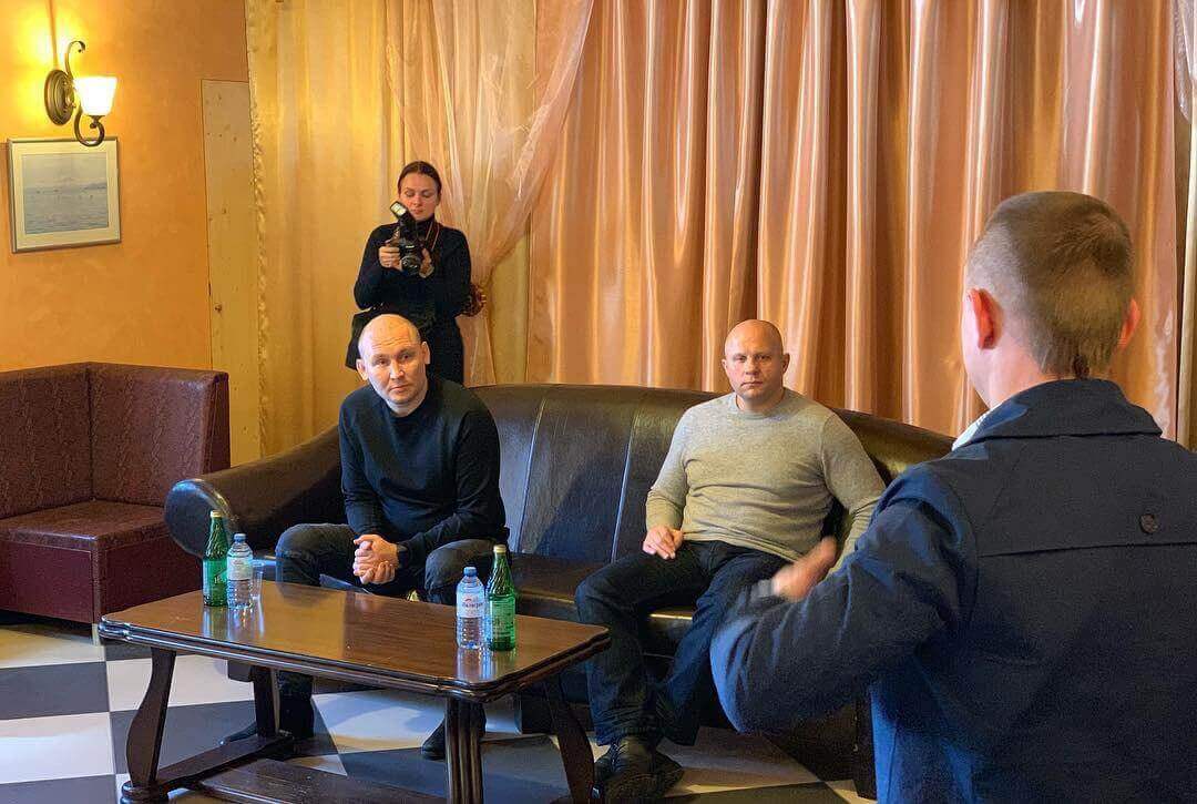 Федор Емельяненко на встрече в центре НАС